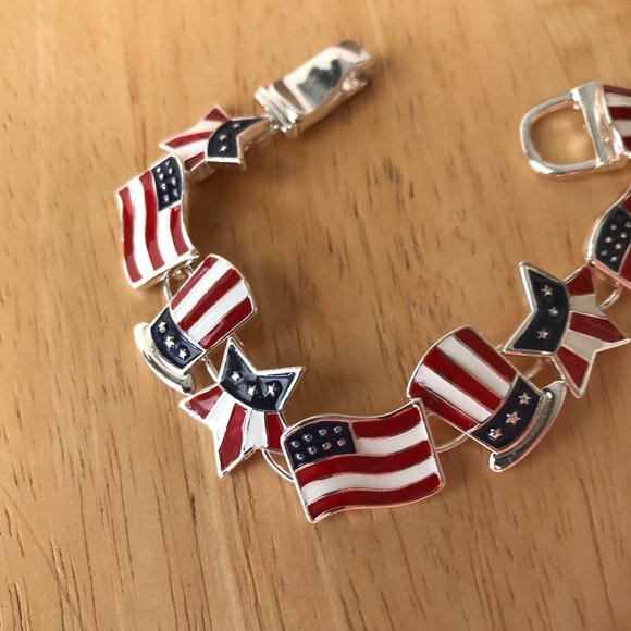 Patriotic Bracelet American Flag Uncle Sam New - Picture 4 of 11